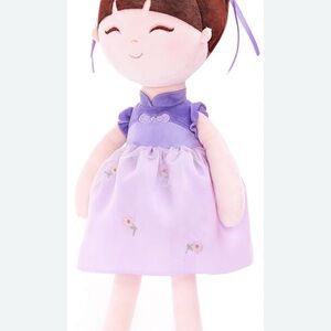 Purple and Pink Plush Doll